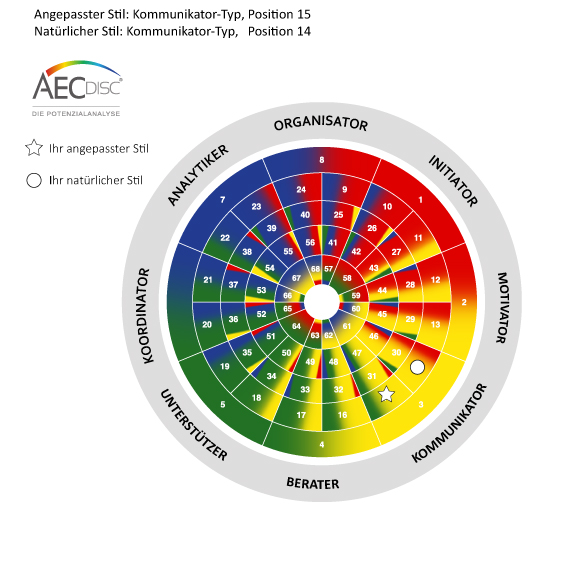 Potenzialanalyse Auswertung auf dem AECdisc® Rad