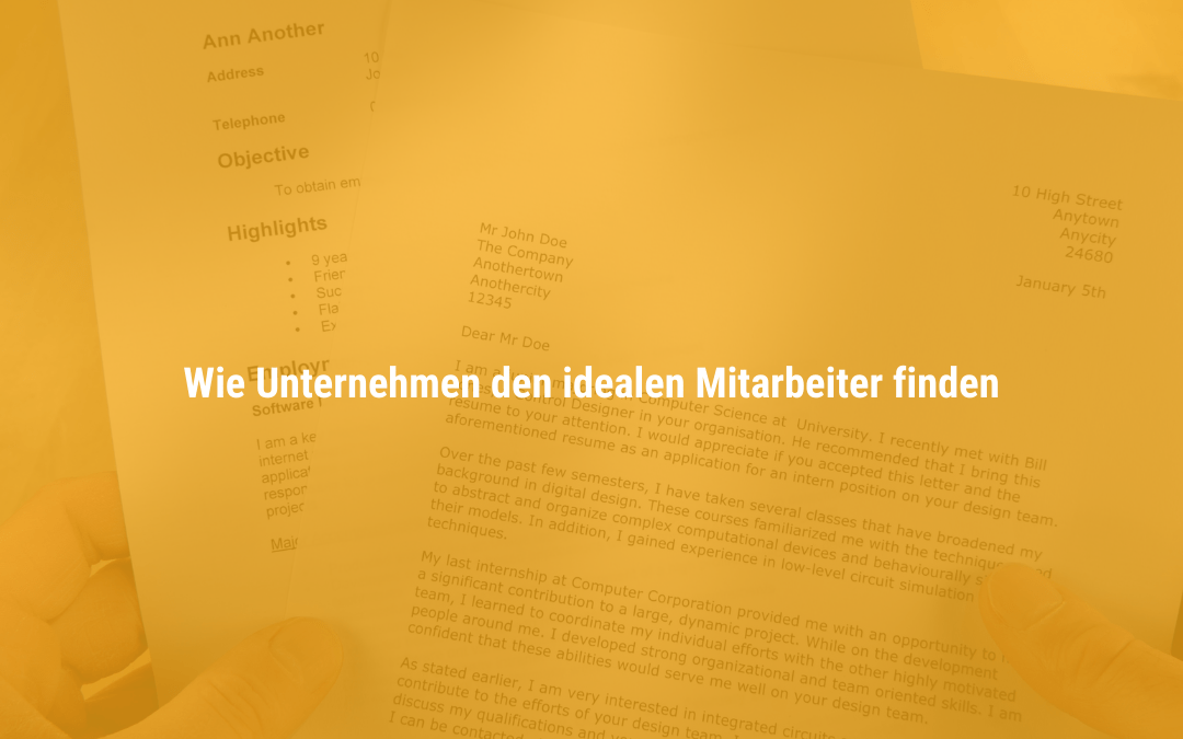 Das perfekte Match: Wie Unternehmen den idealen Mitarbeiter finden