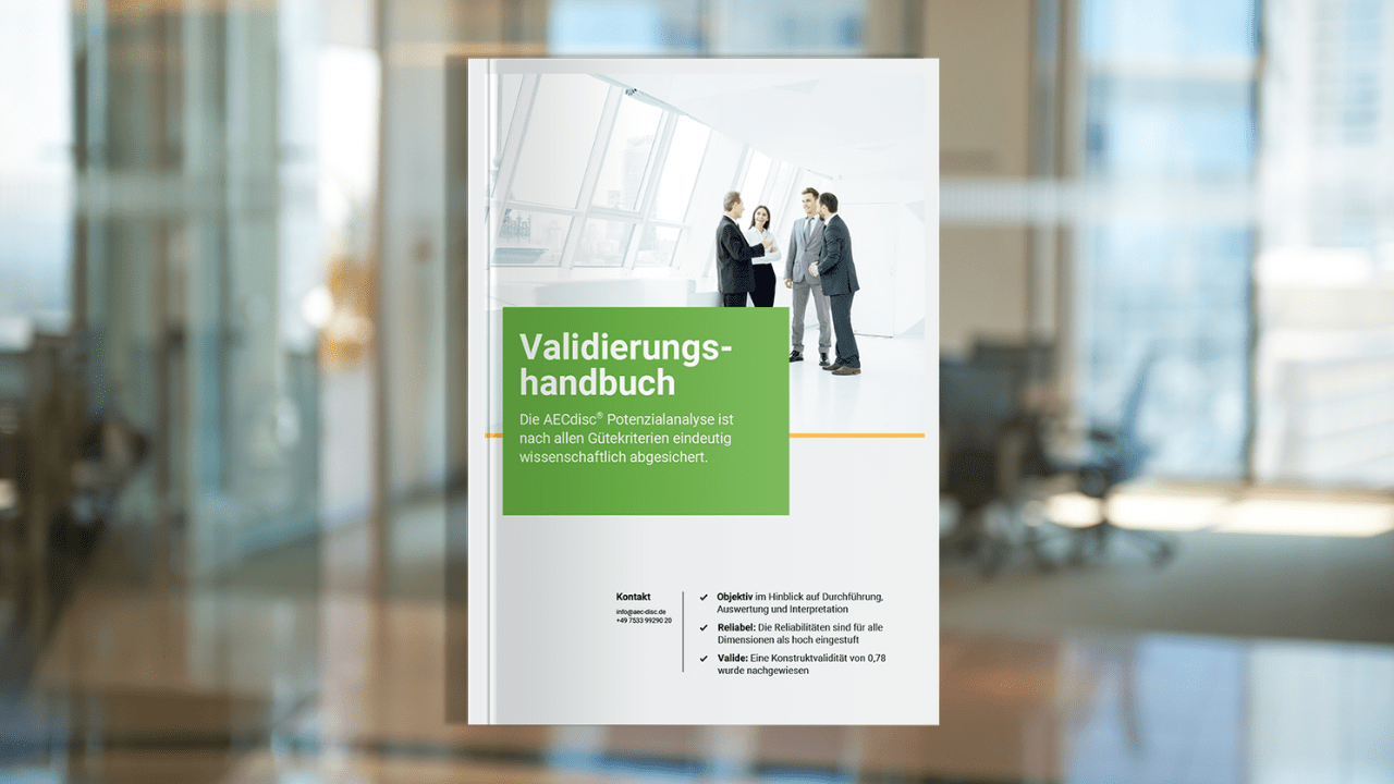 Das Validierungshandbuch von AECdisc® beschreibt in einer Studie die Wissenschaftlichkeit des Verfahrens.